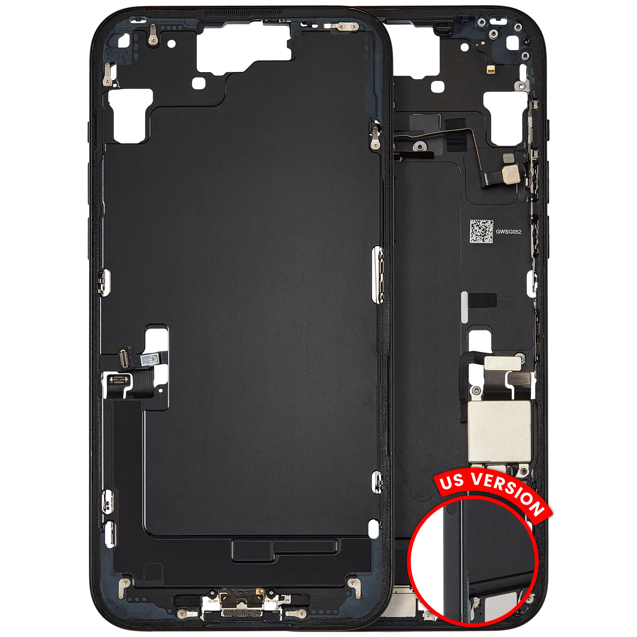 Original Apple-Ausbau A gebraucht – iPhone 15 Plus US Version Rahmen Schwarz