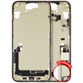 Mittelgehäuse mit Ladeflex & Kleinteile iPhone 15 Plus Gelb OEM Pull A