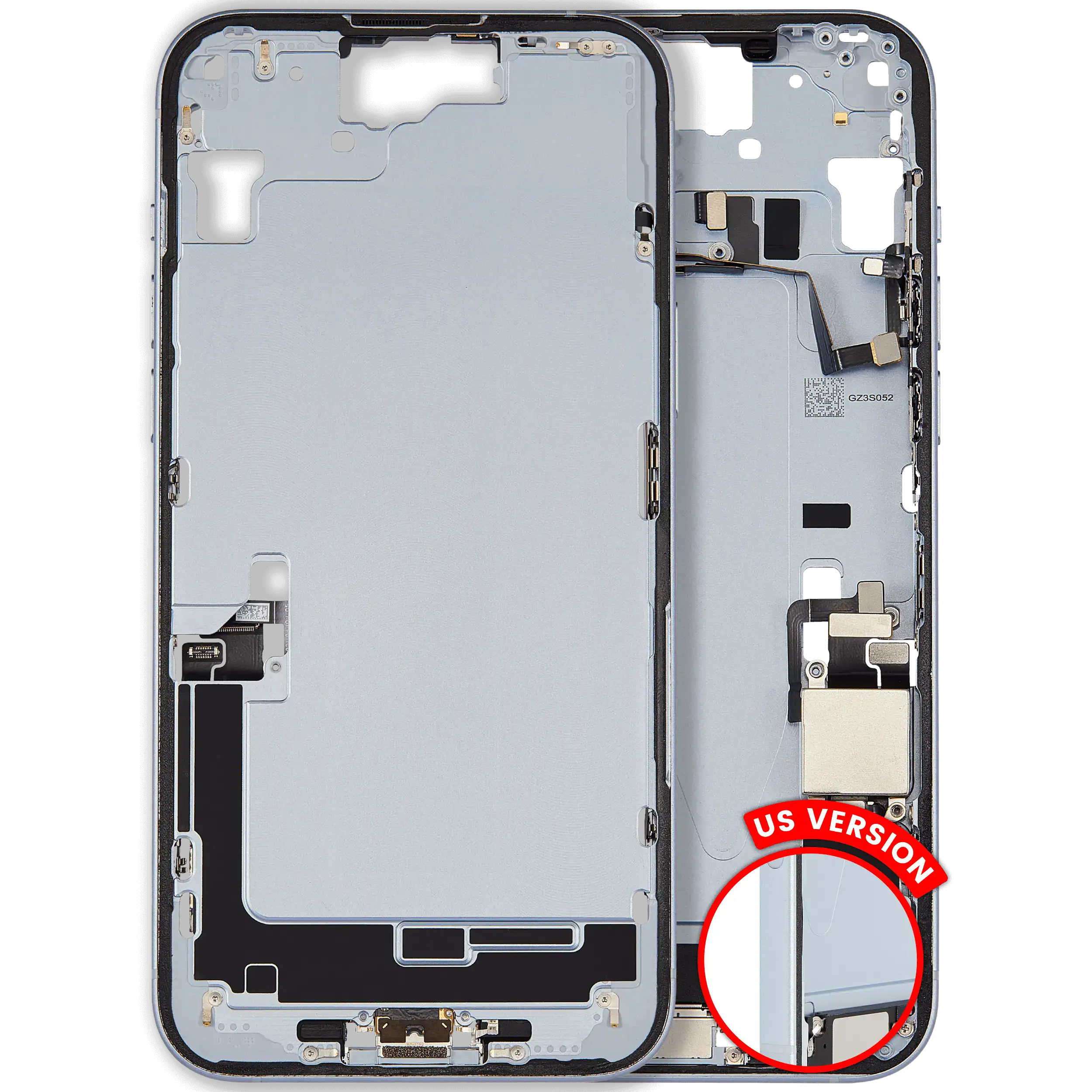 Original Apple-Ausbau B gebraucht – iPhone 15 Plus US Version Rahmen Blau