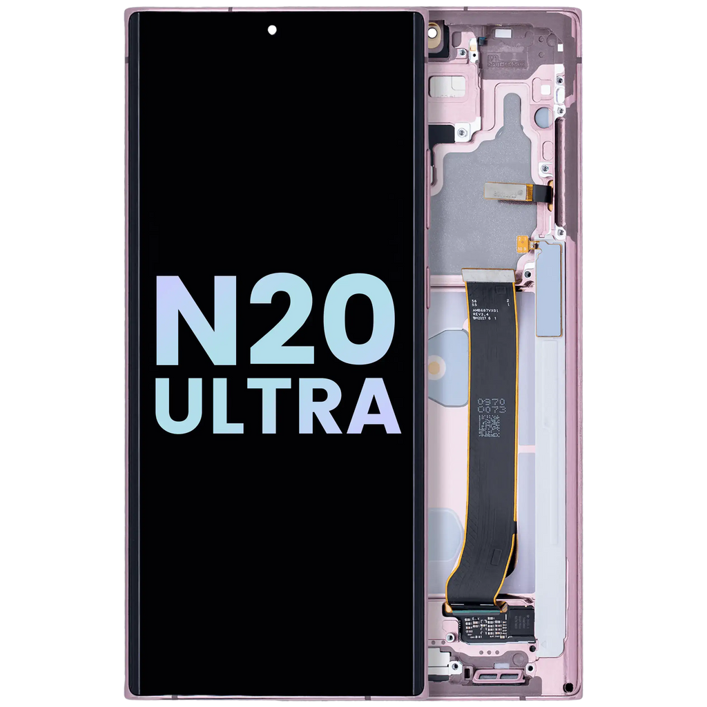 OLED-Display mit Rahmen Samsung Galaxy Note 20 Ultra Service Pack Mystic Bronze