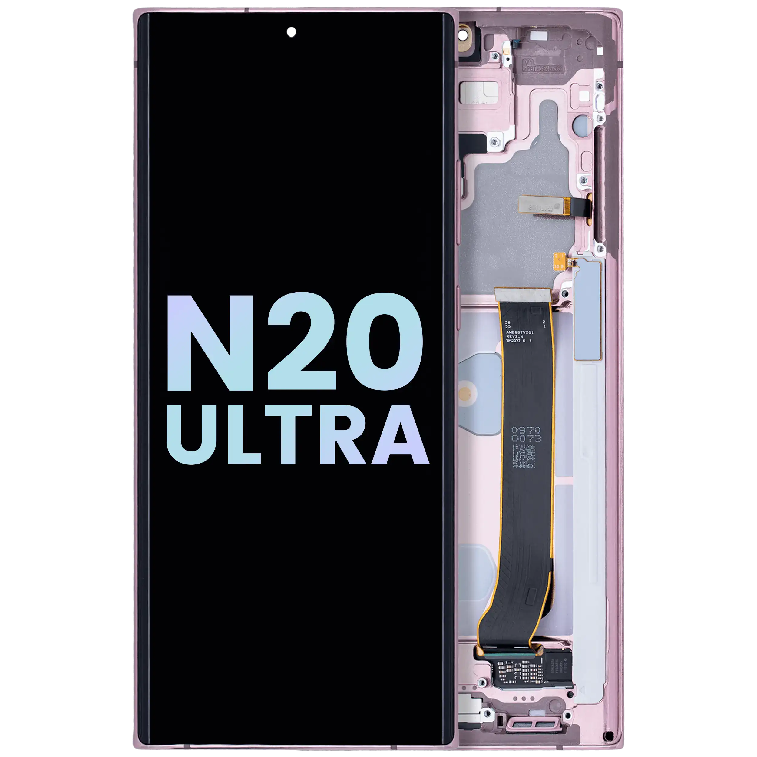 OLED-Display mit Rahmen Samsung Galaxy Note 20 Ultra Service Pack Mystic Bronze