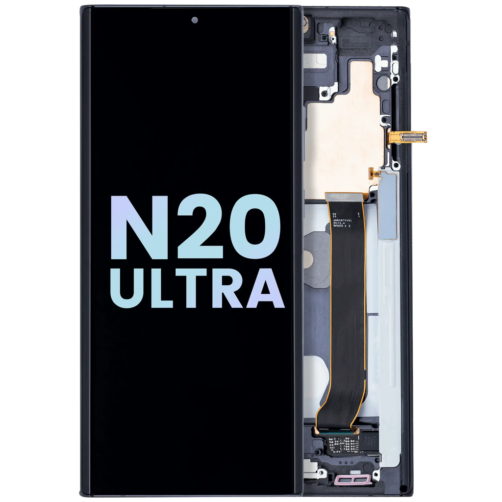 OLED-Display mit Rahmen für Samsung Galaxy Note20 Ultra (SP) Mystic Black