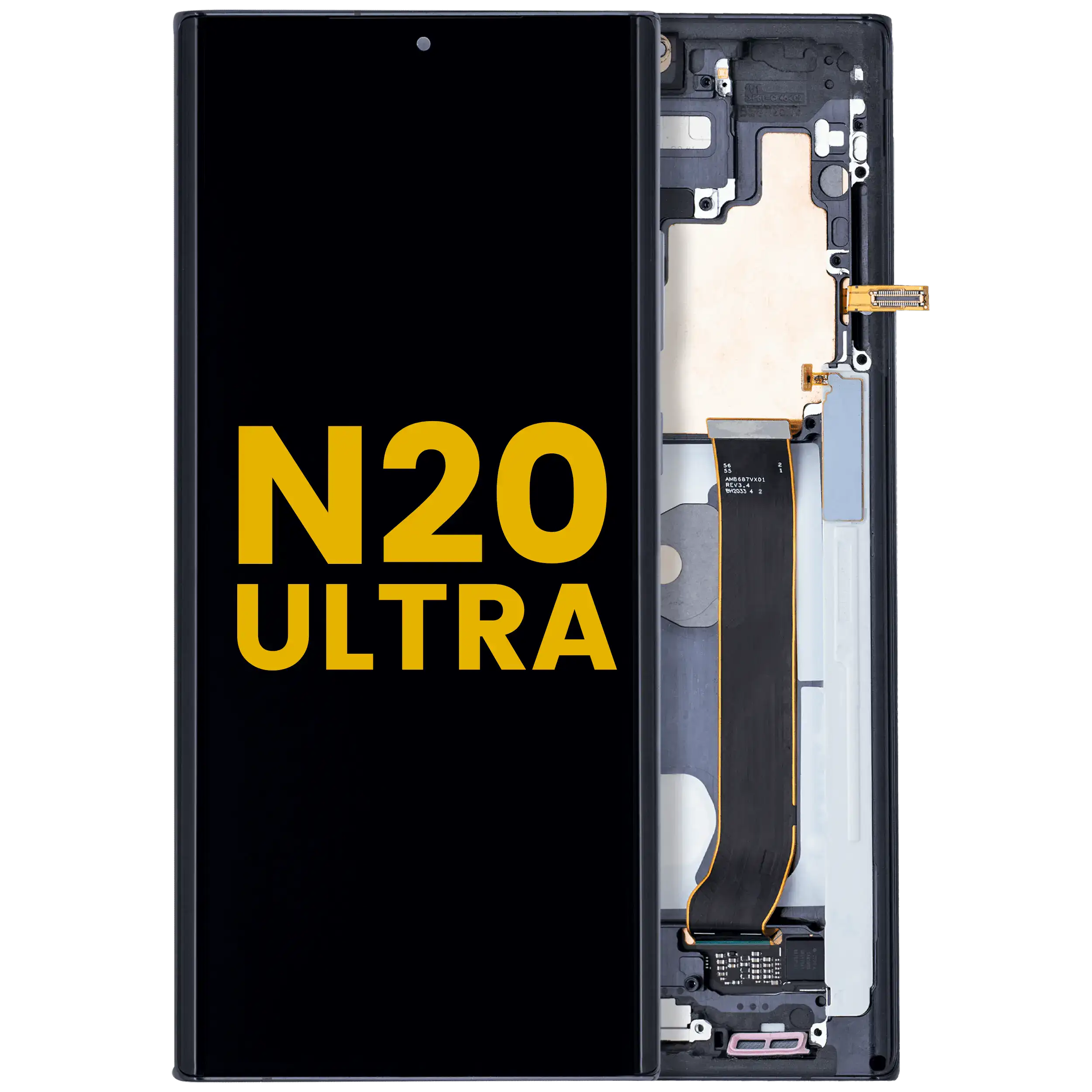OLED-Display mit Rahmen Samsung Galaxy Note 20 Ultra Refurbished Mystic Black