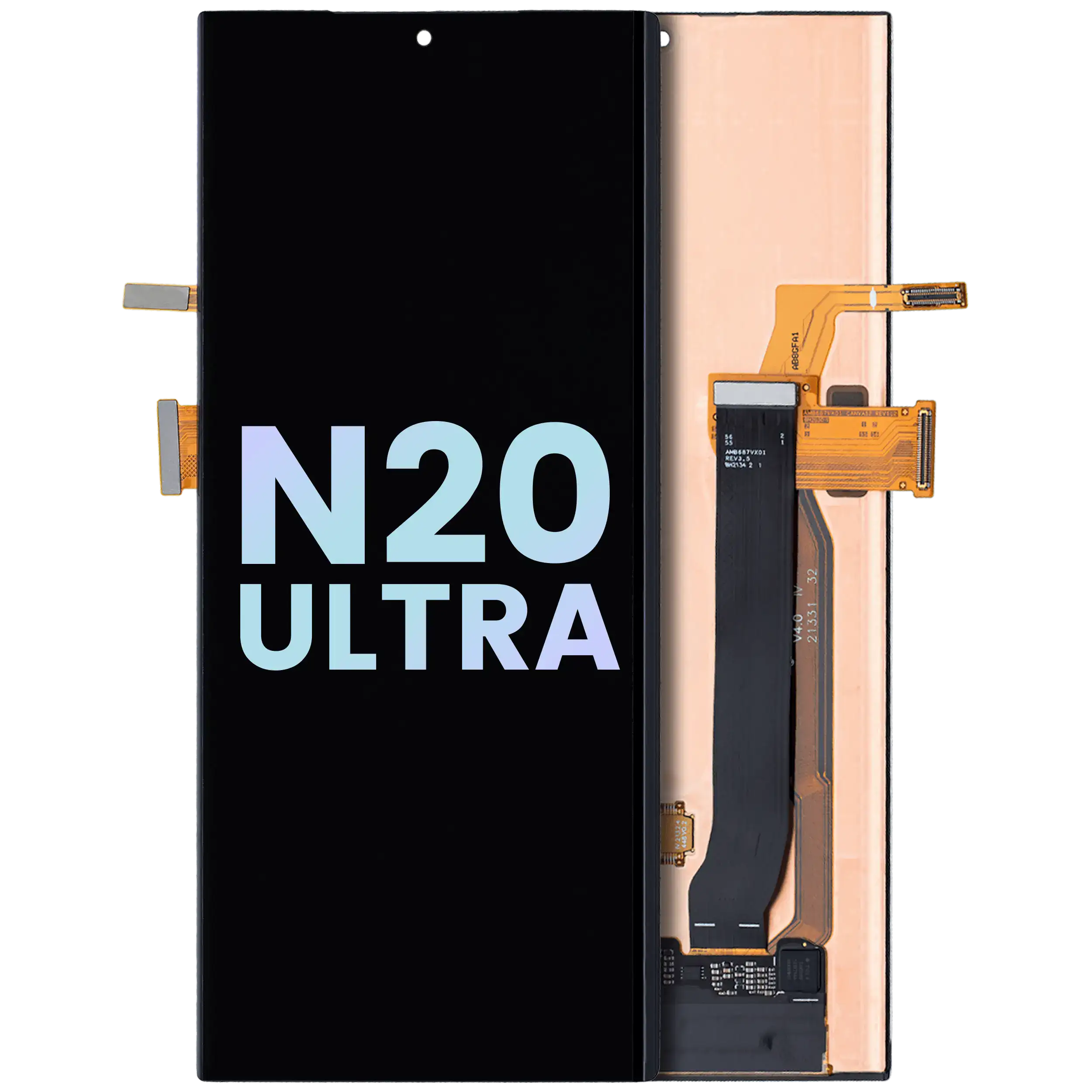 OLED-Display ohne Rahmen für Samsung Note 20 Ultra 5G (Service Pack) alle Farben