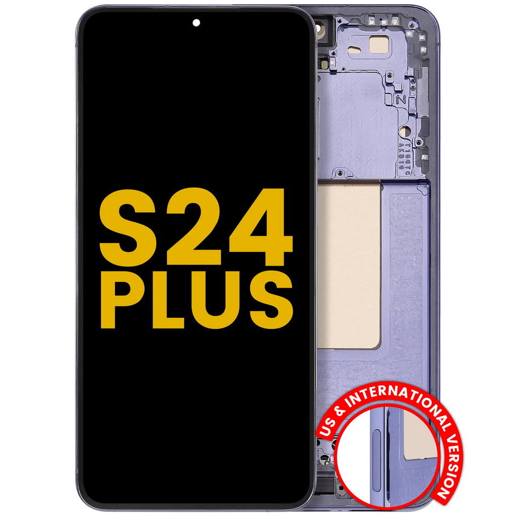 OLED Display with Frame for Samsung Galaxy S24 Plus 5G (US & International Version) (Refurbished) (Cobalt Violet)