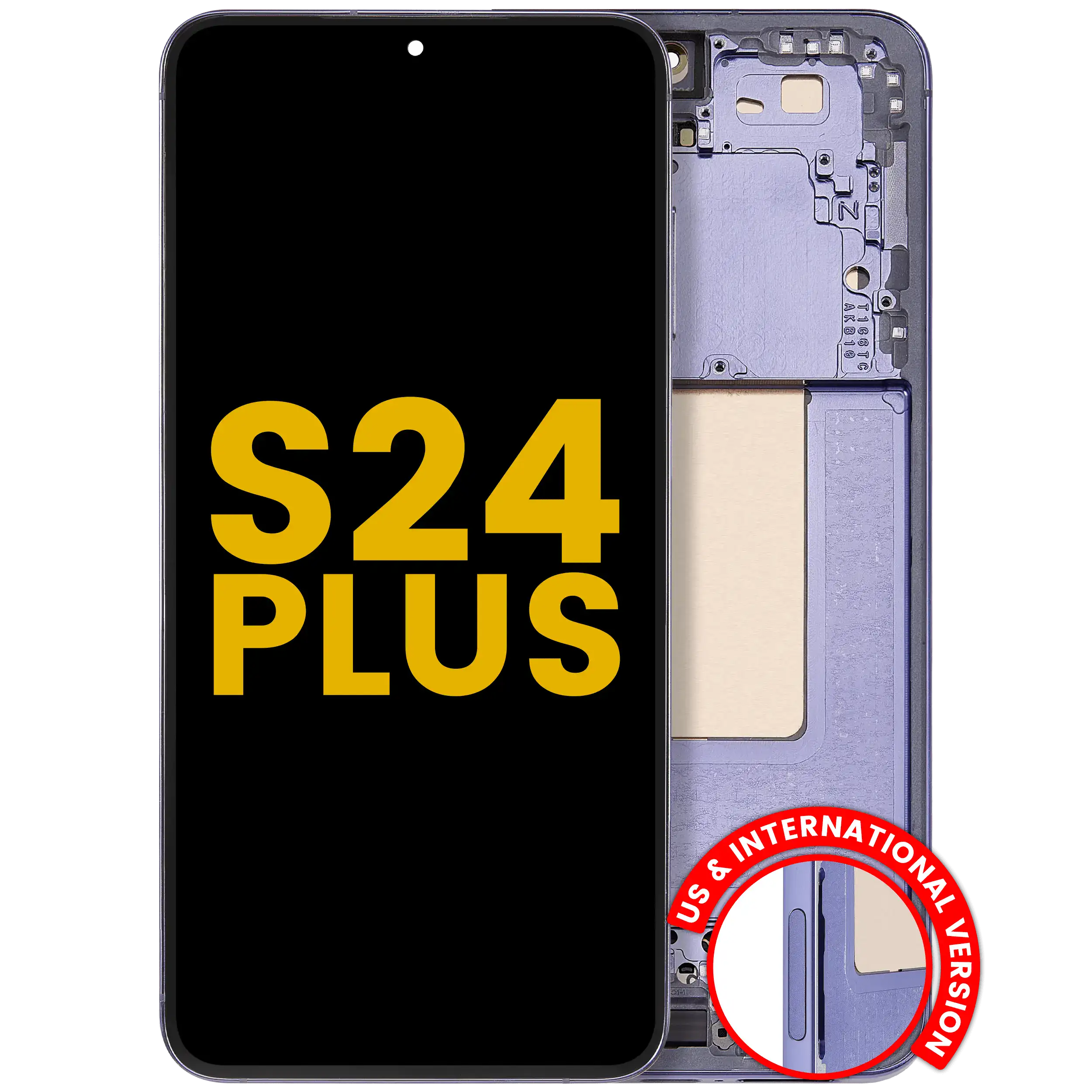 OLED Display with Frame for Samsung Galaxy S24 Plus 5G (US & International Version) (Refurbished) (Cobalt Violet)