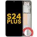 OLED-Display mit Rahmen für Samsung Galaxy S24 Plus, Generalüberholt, Jade Green