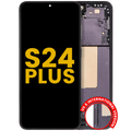 OLED-Display mit Rahmen Samsung Galaxy S24+ Onyx Black Refurbished