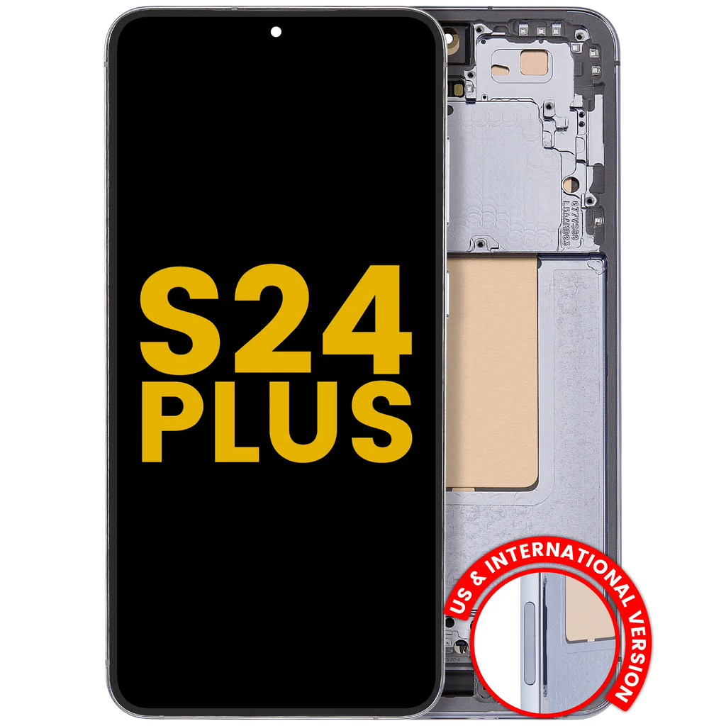 OLED Display with Frame for Samsung Galaxy S24 Plus 5G (US & International Version) (Refurbished) (Sapphire Blue)