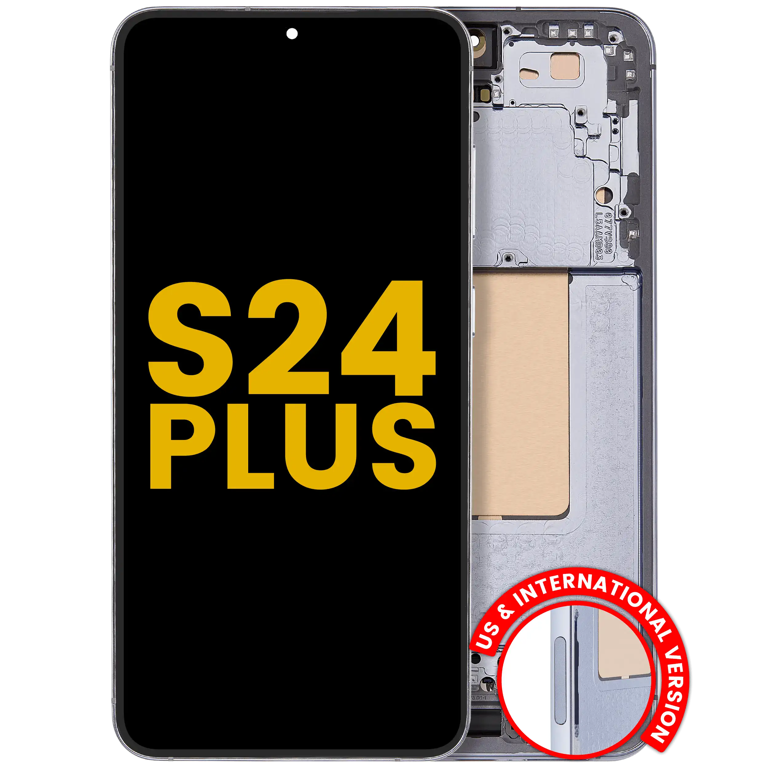 OLED Display with Frame for Samsung Galaxy S24 Plus 5G (US & International Version) (Refurbished) (Sapphire Blue)