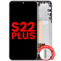 OLED-Display mit Rahmen Galaxy S22 Plus Weiß Aftermarket Plus