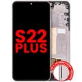 OLED-Display mit Rahmen Samsung Galaxy S22+ Pink Gold/Violet Aftermarket Plus