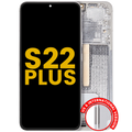 OLED-Display mit Rahmen für Samsung Galaxy S22 Plus Refurbished Weiß