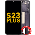 OLED Display with Frame for Samsung Galaxy S23 Plus 5G (US & International) (Refurbished) (Phantom Black)