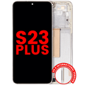 OLED Display with Frame for Samsung Galaxy S23 Plus (US & International) (Aftermarket Plus) (Cream)