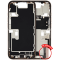 Midframe/Rahmen m. Ladebuchse-Flex & Kleinteile für iPhone 16 Pro Desert Titaniu