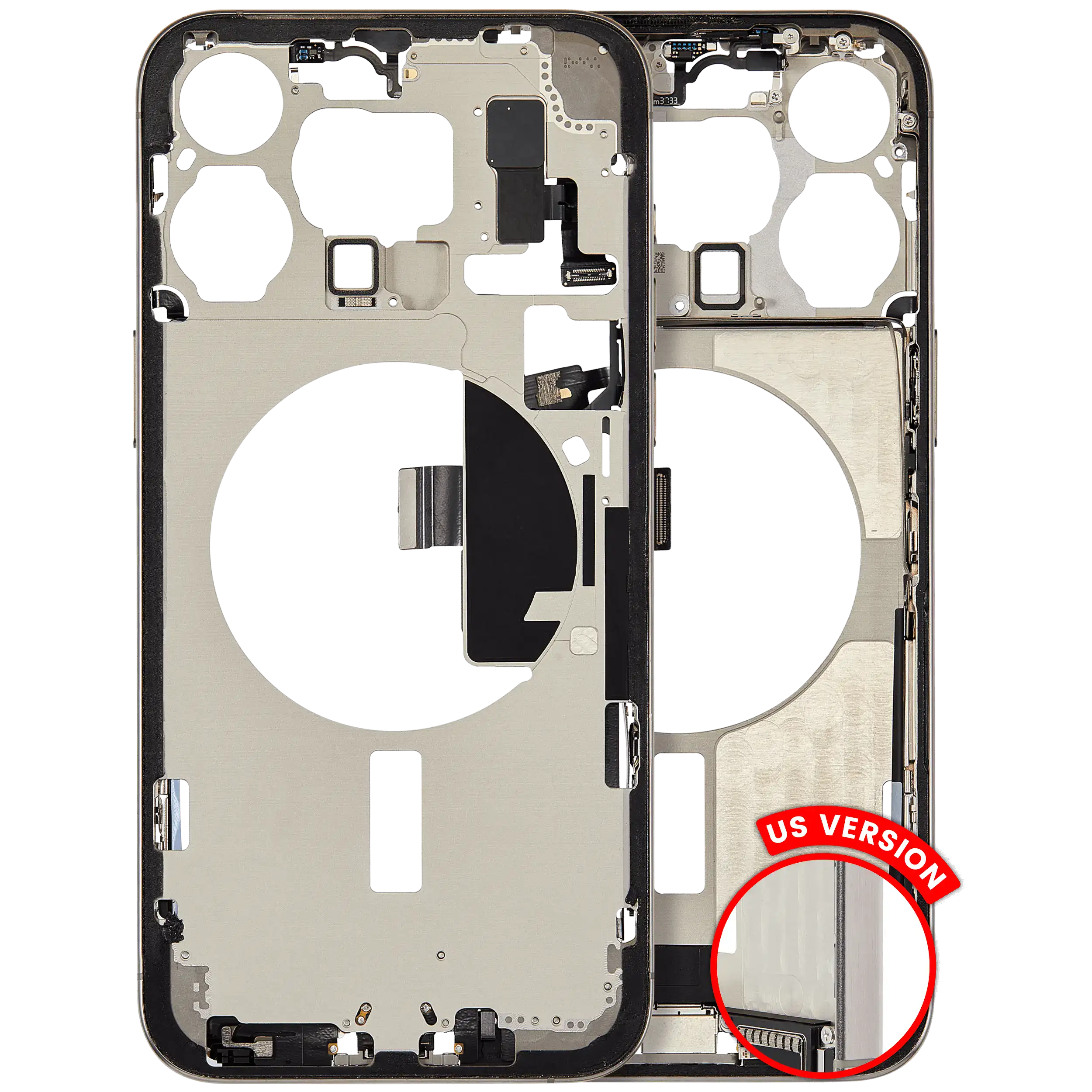 Original Apple-Ausbau C gebraucht – iPhone 15 Pro Max US Version Rahmen Natur