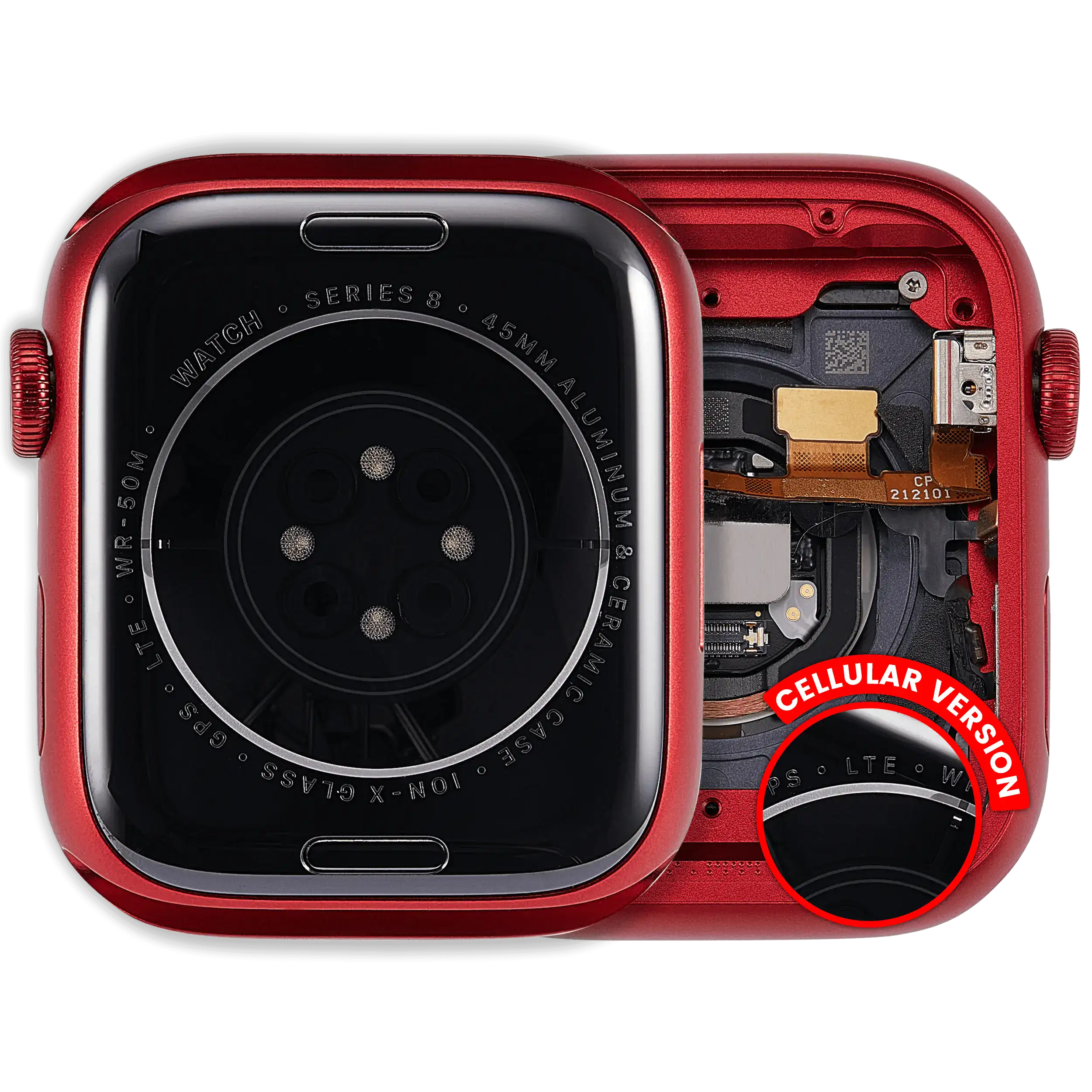 Apple Watch Series 8 45mm Gehäuse OEM A Cellular Rot