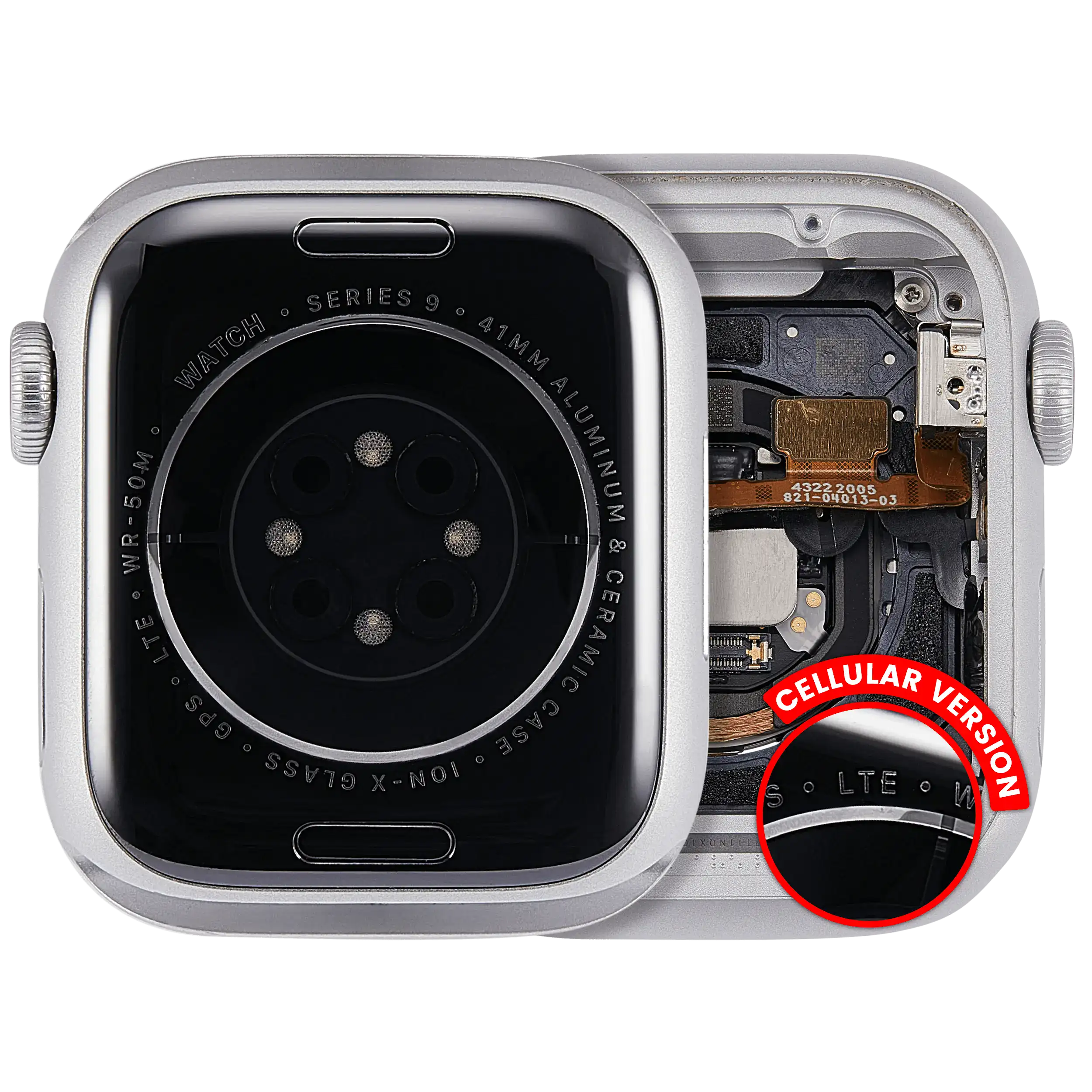 Gehäuse Apple Watch Series 9 41mm Cellular gebrauchter OEM-Ausbau, Qualität A Al