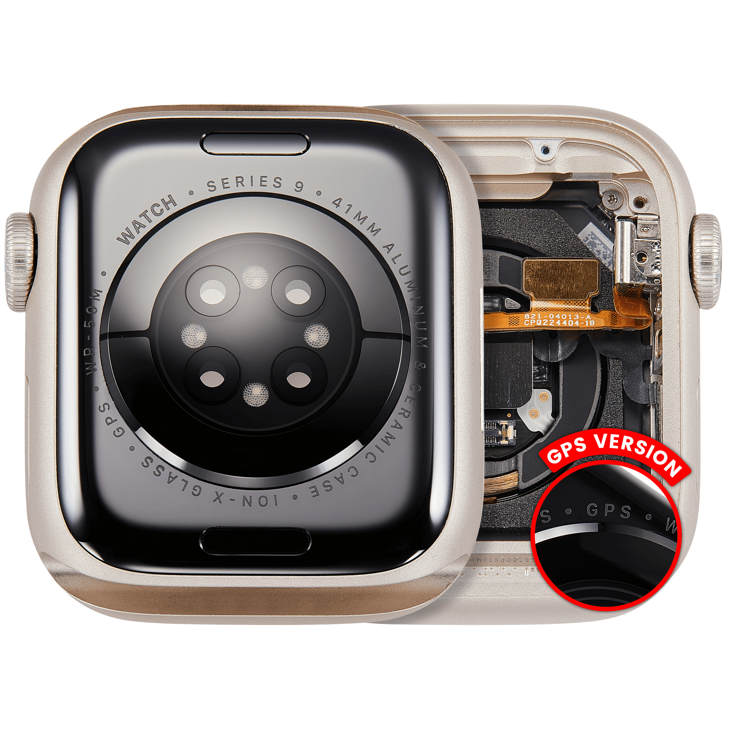 Gehäusebaugruppe Apple Watch Series 9 41mm GPS Starlight OEM Qualität A