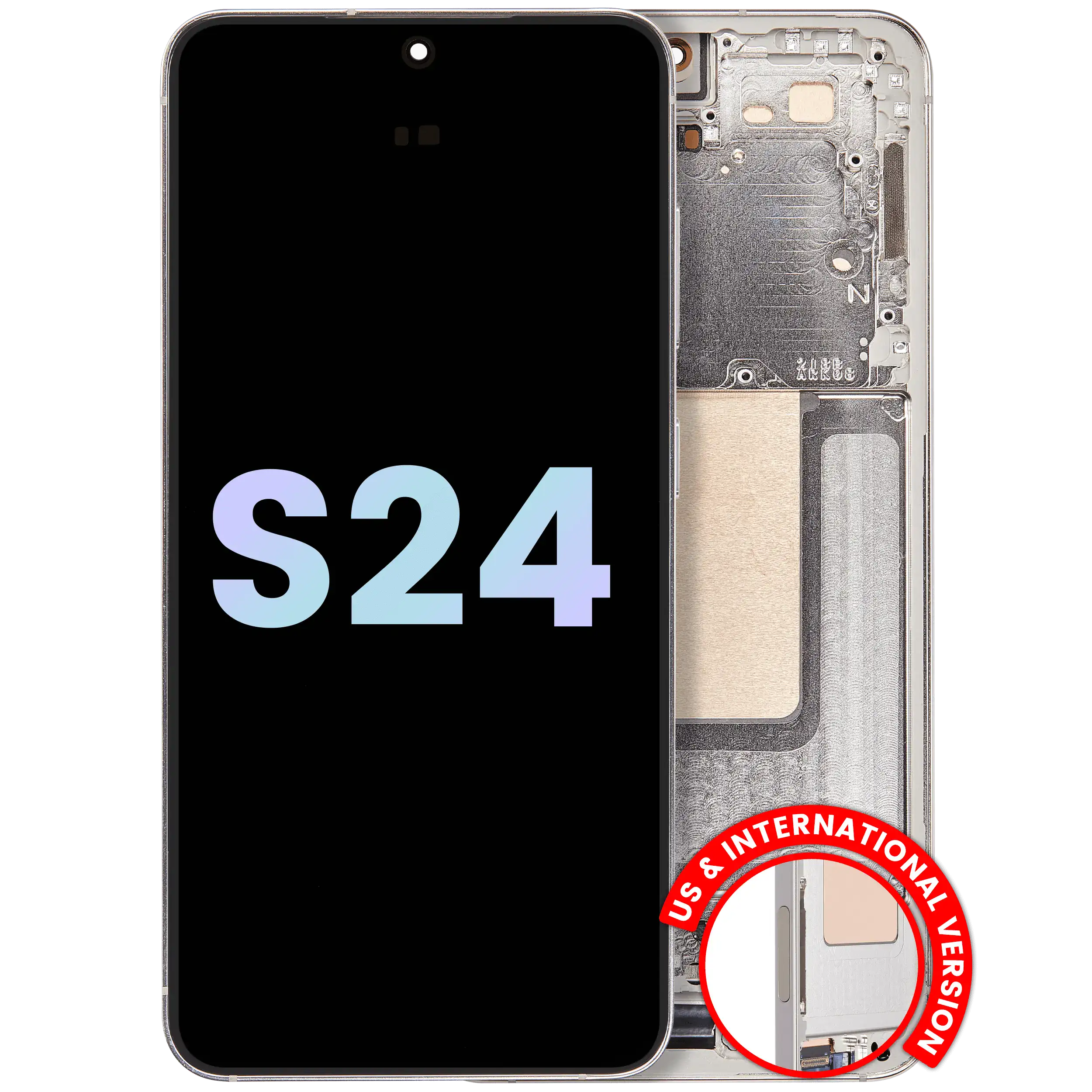 OLED-Display mit Rahmen Samsung Galaxy S24 Amber Yellow Service Pack