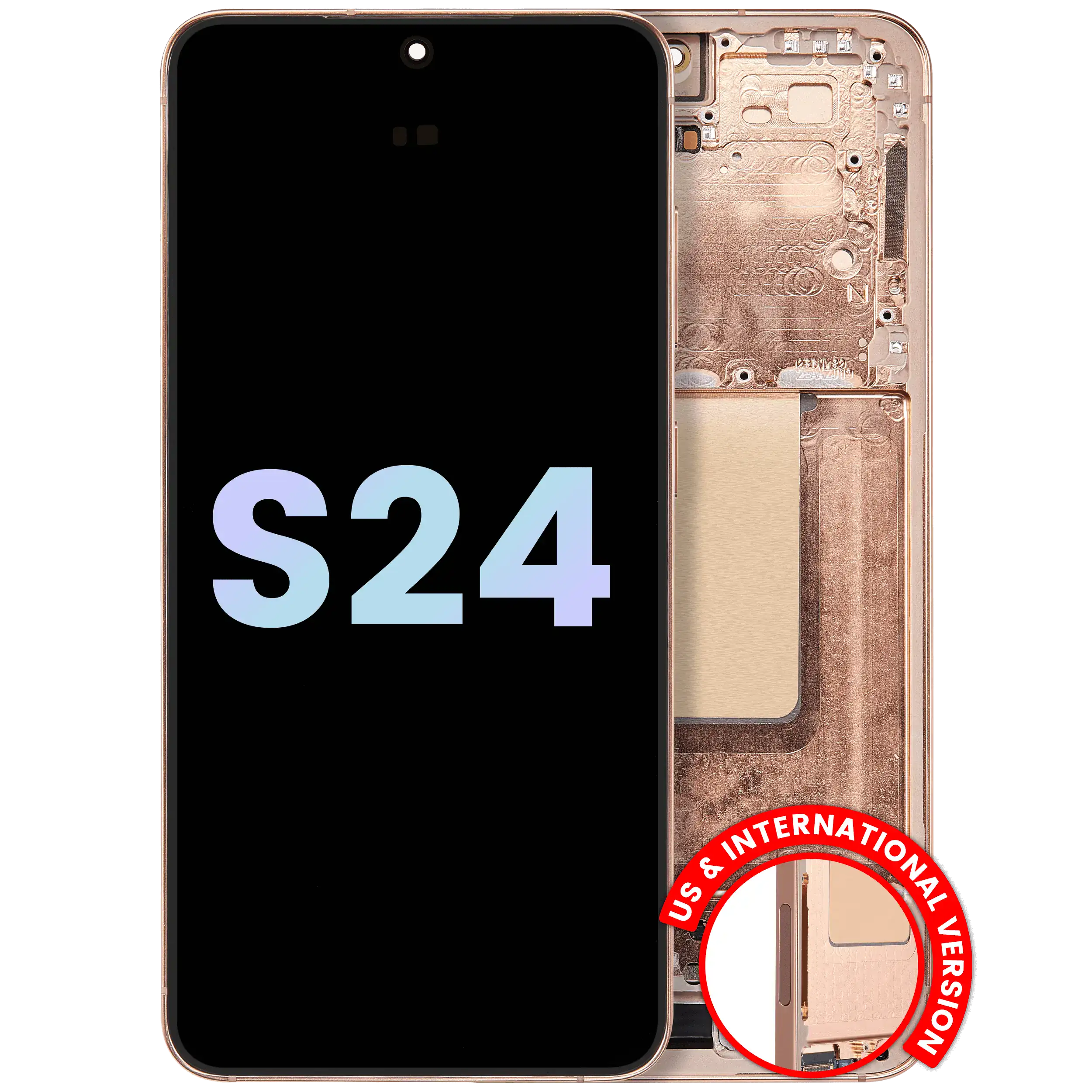 OLED Display with Frame for Samsung Galaxy S24 5G (US & International Version) (Service Pack) (Sandstone Orange)