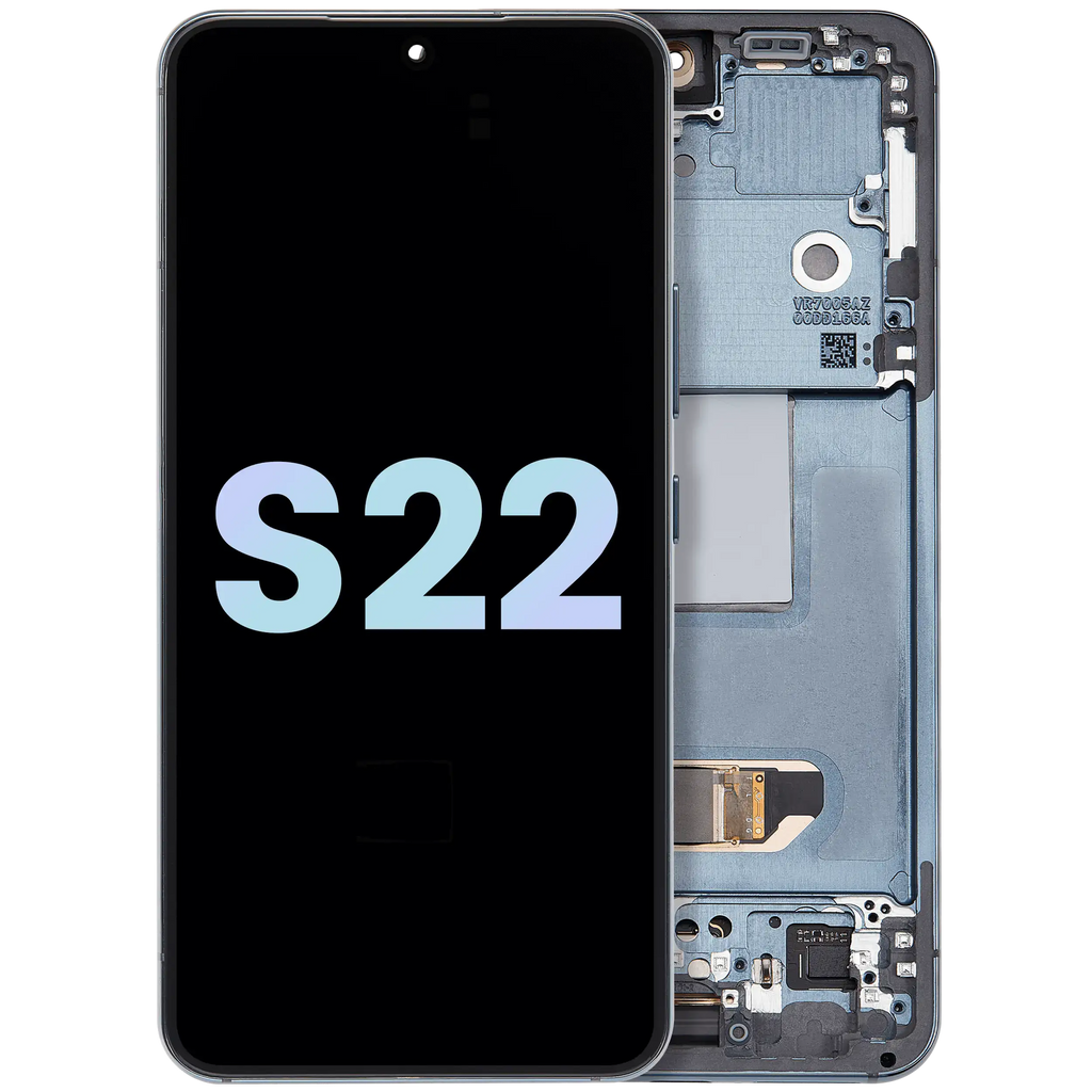 OLED-Display mit Rahmen für Samsung Galaxy S22 5G (Service Pack) (Grün)