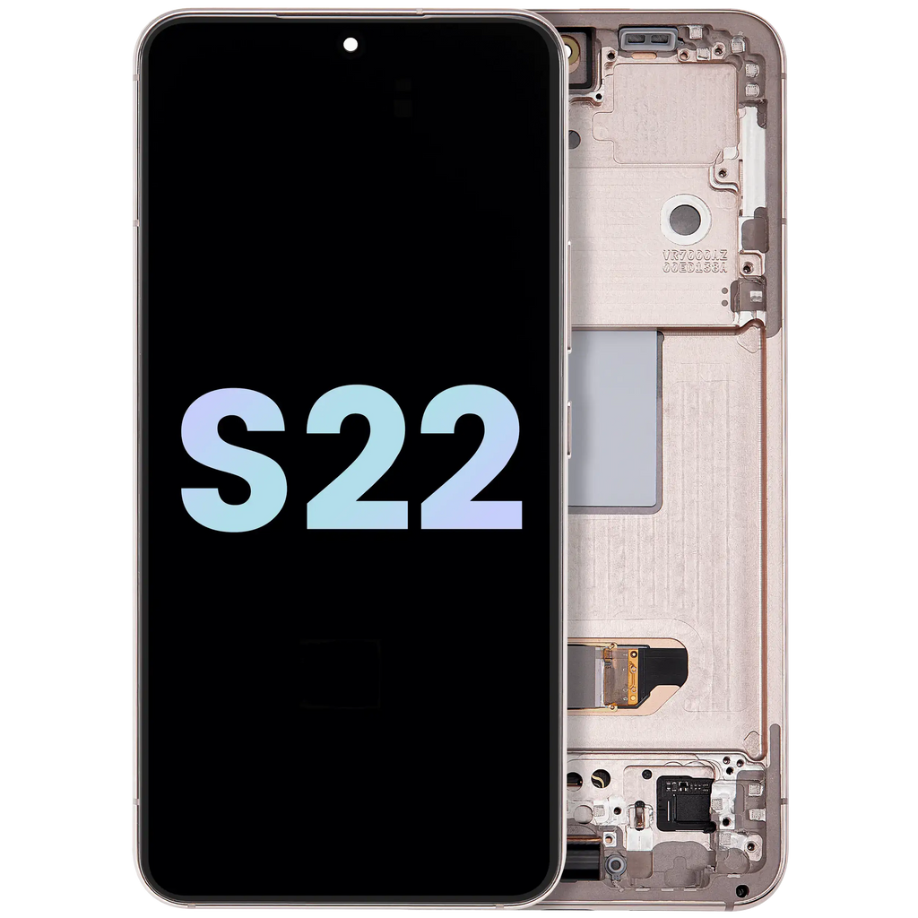 OLED-Display mit Rahmen für Samsung Galaxy S22 5G (Service Pack) (Violet)