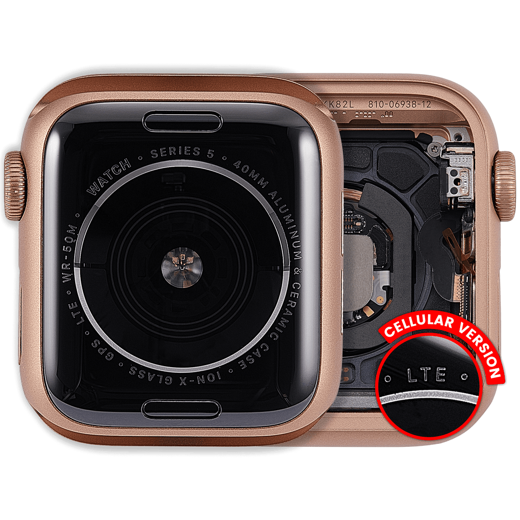 Gehäuseeinheit Apple Watch Series 5 40mm Gold OEM Pull A Cellular