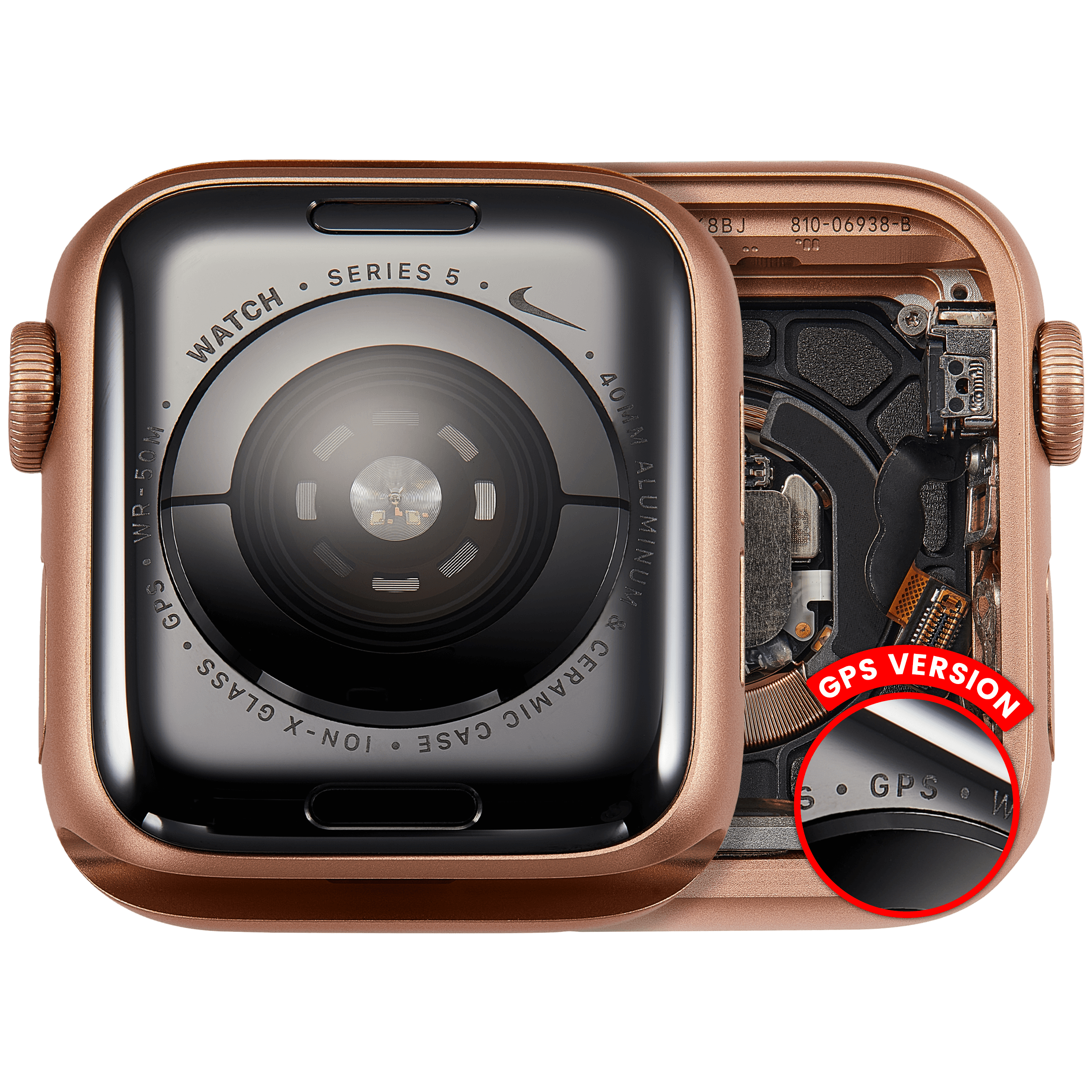 Apple Watch Series 5 (40mm) GPS Gehäuseeinheit Gold OEM-Ausbau A