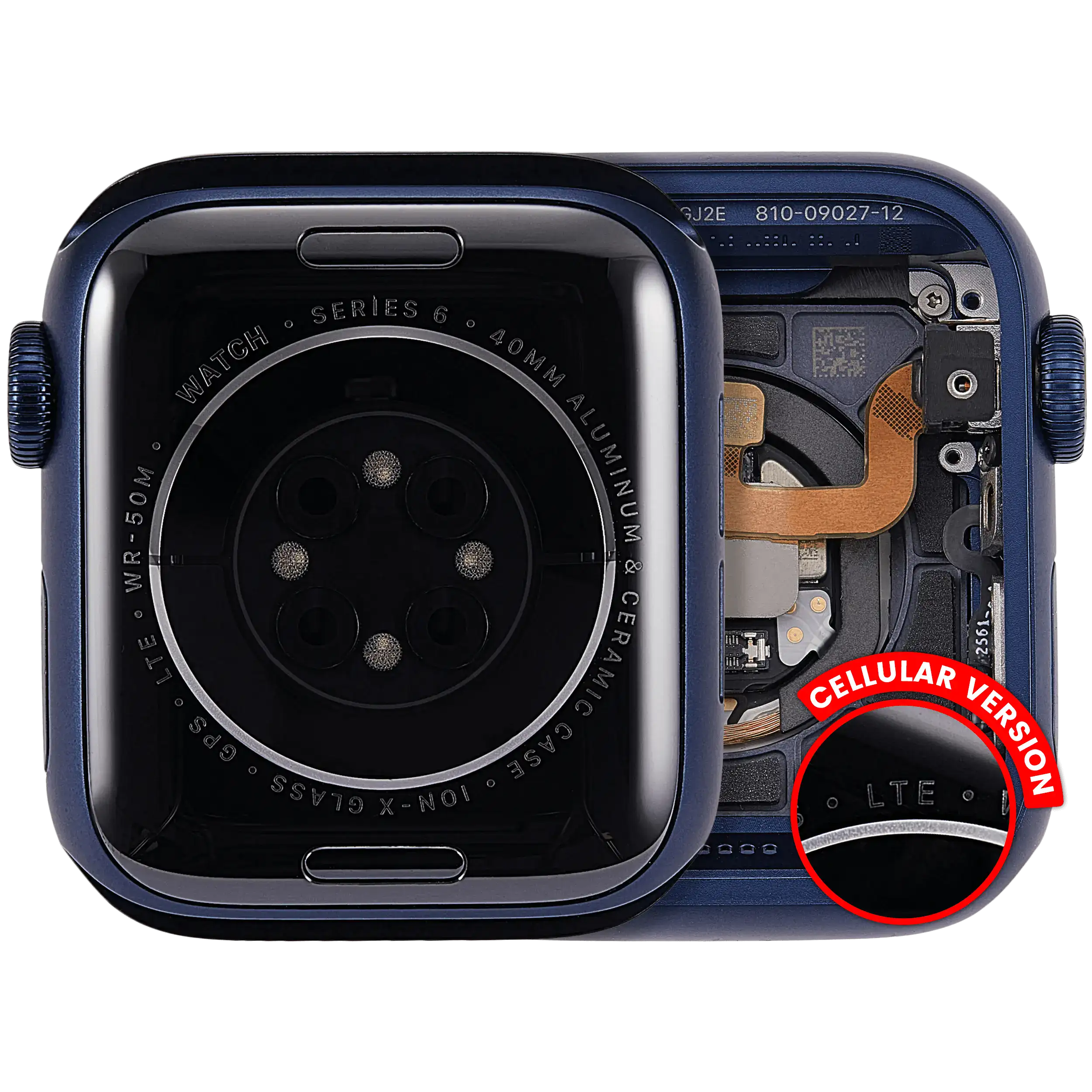 Housing for Apple Watch Series 6 (40MM) - Aluminum Blue, Cellular Version, Quality A (OEM Pull)