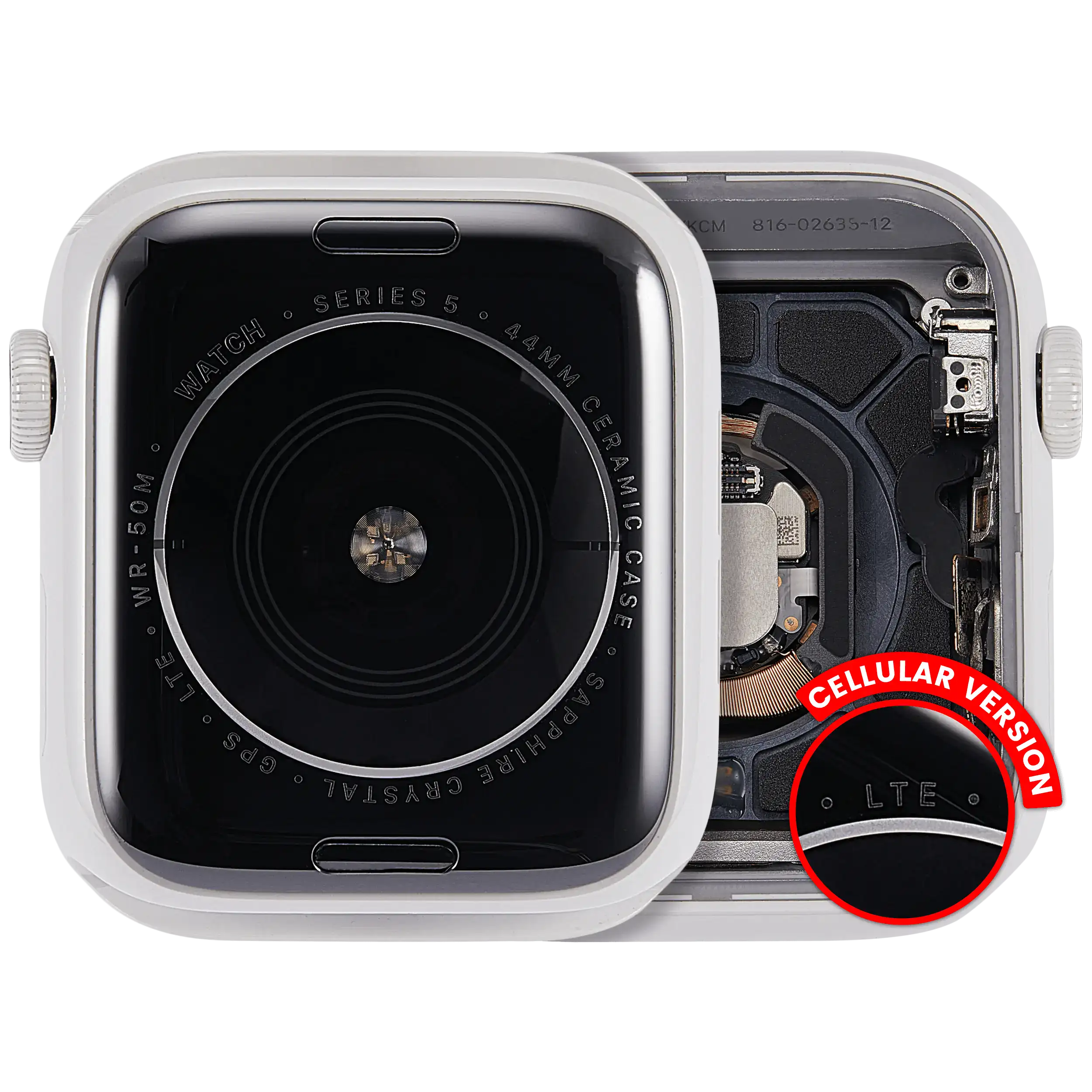 Gehäuse Apple Watch Series 5 44mm Cellular OEM Pull A Ceramic White