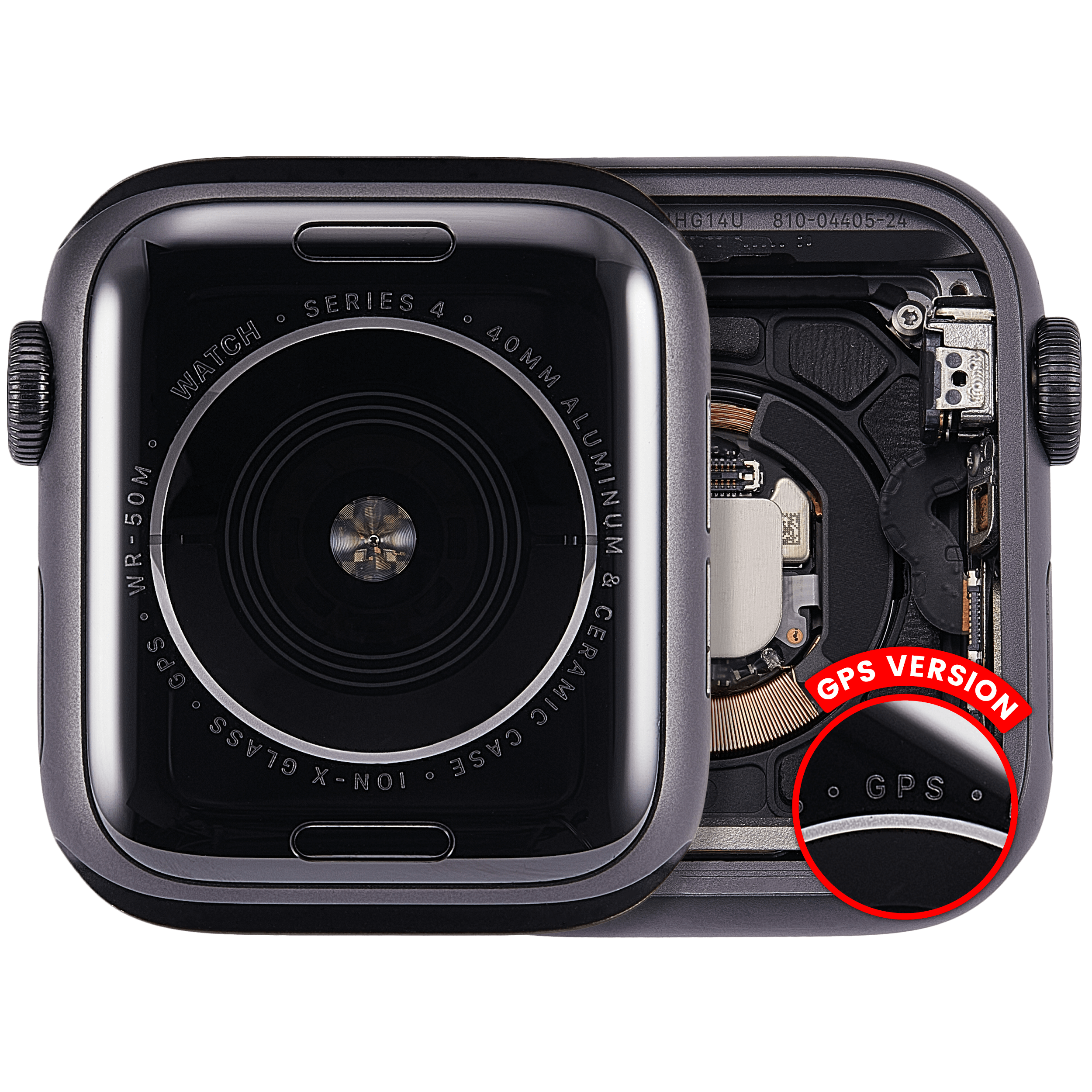 Gehäuse für Apple Watch Series 4 (40 mm) GPS – Space Black (gebrauchter OEM-Ausbau, Qualität A)