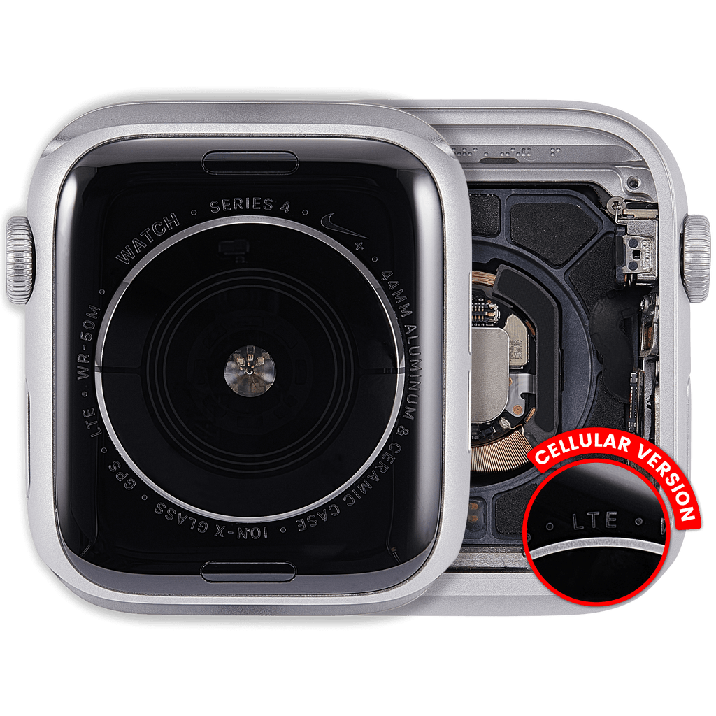 Casing for Apple Watch Series 4 (44mm) Cellular - Aluminum/Silver - used OEM removal, Grade A (used)