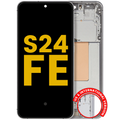 OLED-Display mit Rahmen Samsung Galaxy S24 FE Refurbished Grau