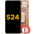 OLED-Display mit Rahmen Galaxy S24 Refurbished Sandstone Orange