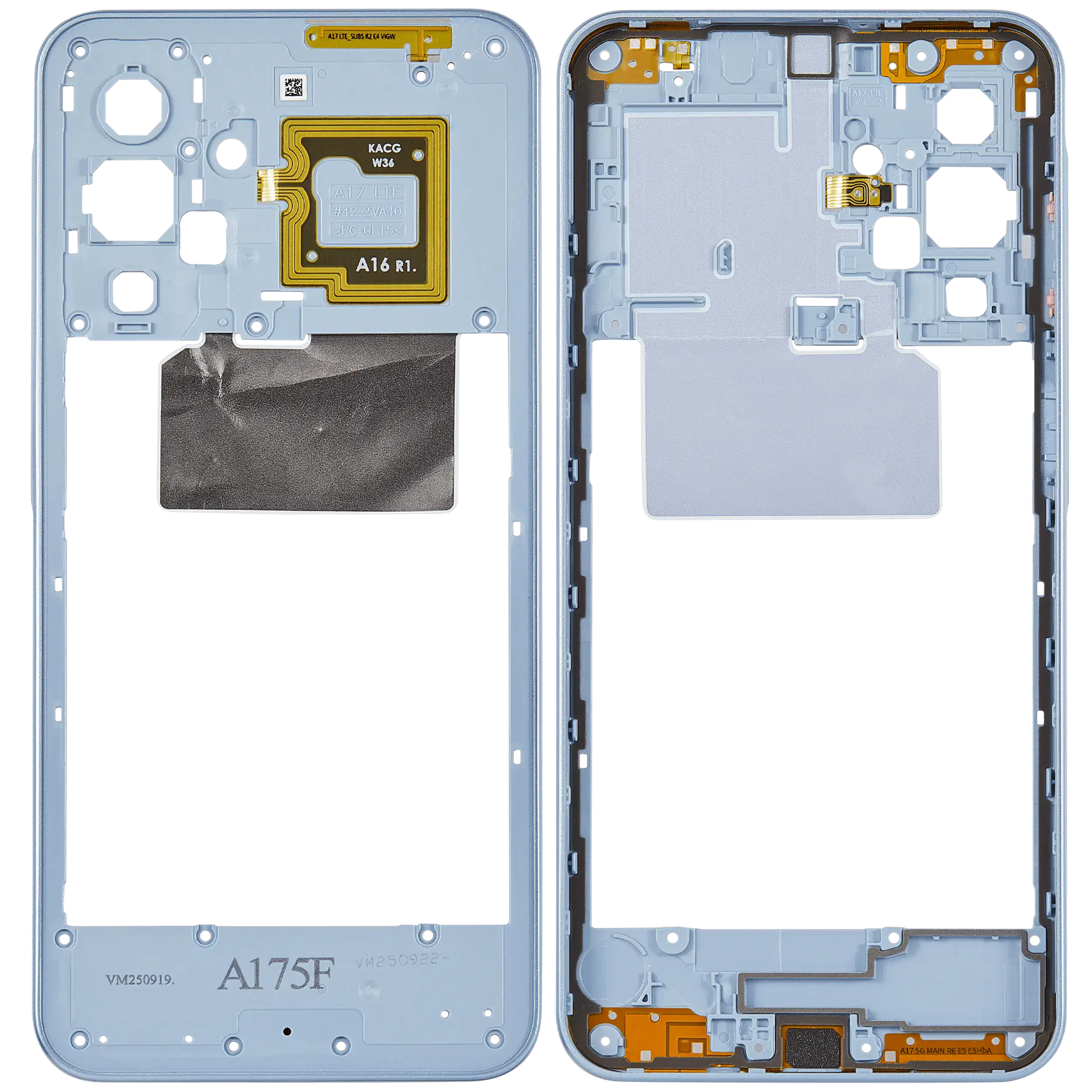 Midframe/Rahmen für Samsung Galaxy A17 4G (A175 / 2025) (Light blue)