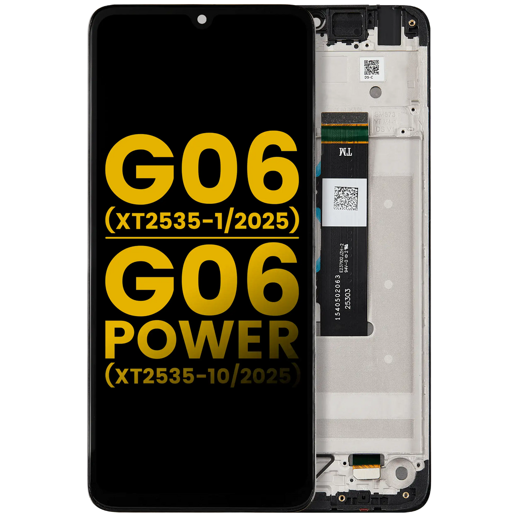 LCD-Display mit Rahmen Motorola Moto G06/G06 Power Refurbished