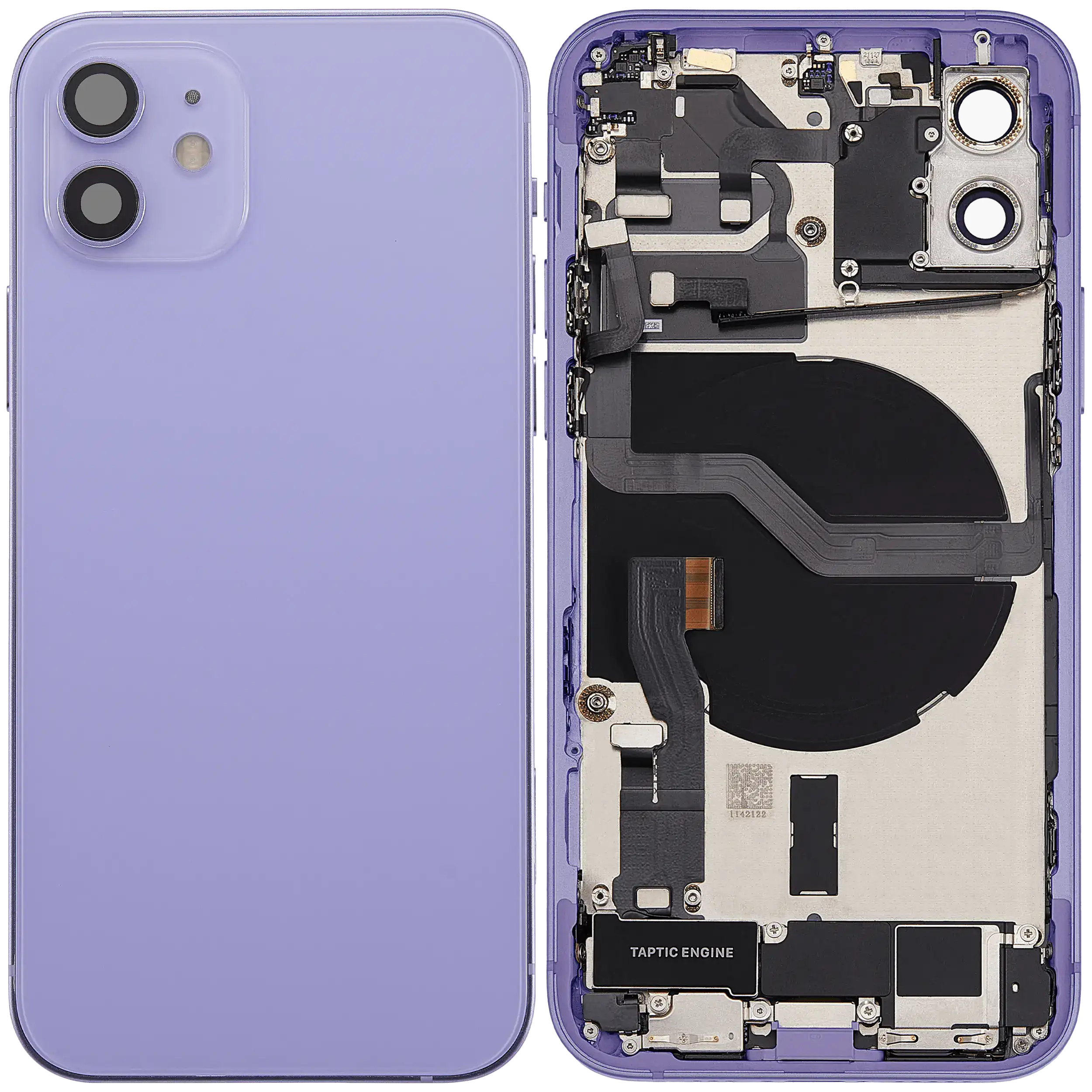 Original Apple-Ausbau A gebraucht – iPhone 12 EU / Backcover/Rahmen Violett