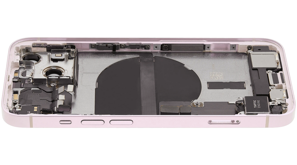Original Apple-Ausbau A gebraucht – iPhone 13 US Version Backcover/Rahmen Rosa