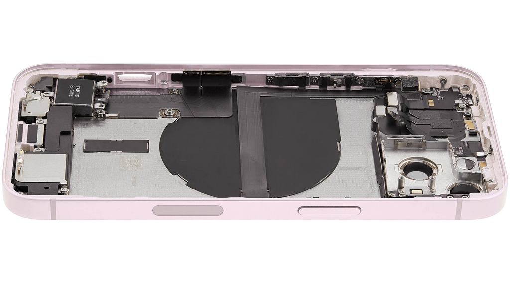 Original Apple-Ausbau A gebraucht – iPhone 13 US Version Backcover/Rahmen Rosa