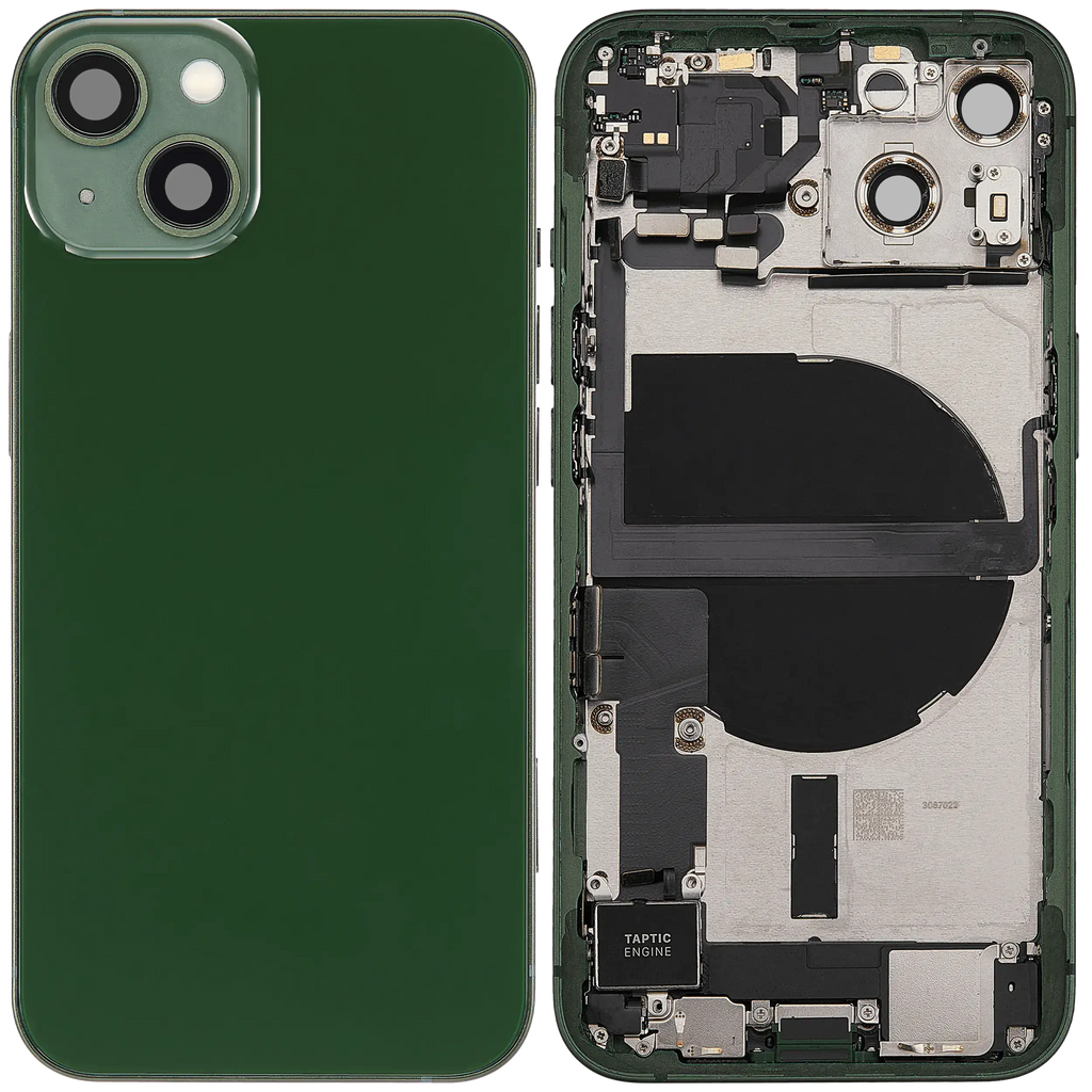 Original Apple-Ausbau B gebraucht – iPhone 13 US Version Backcover/Rahmen Grün