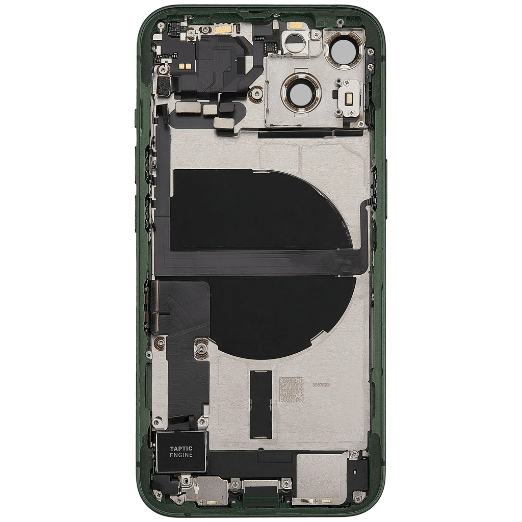 Original Apple-Ausbau B gebraucht – iPhone 13 US Version Backcover/Rahmen Grün