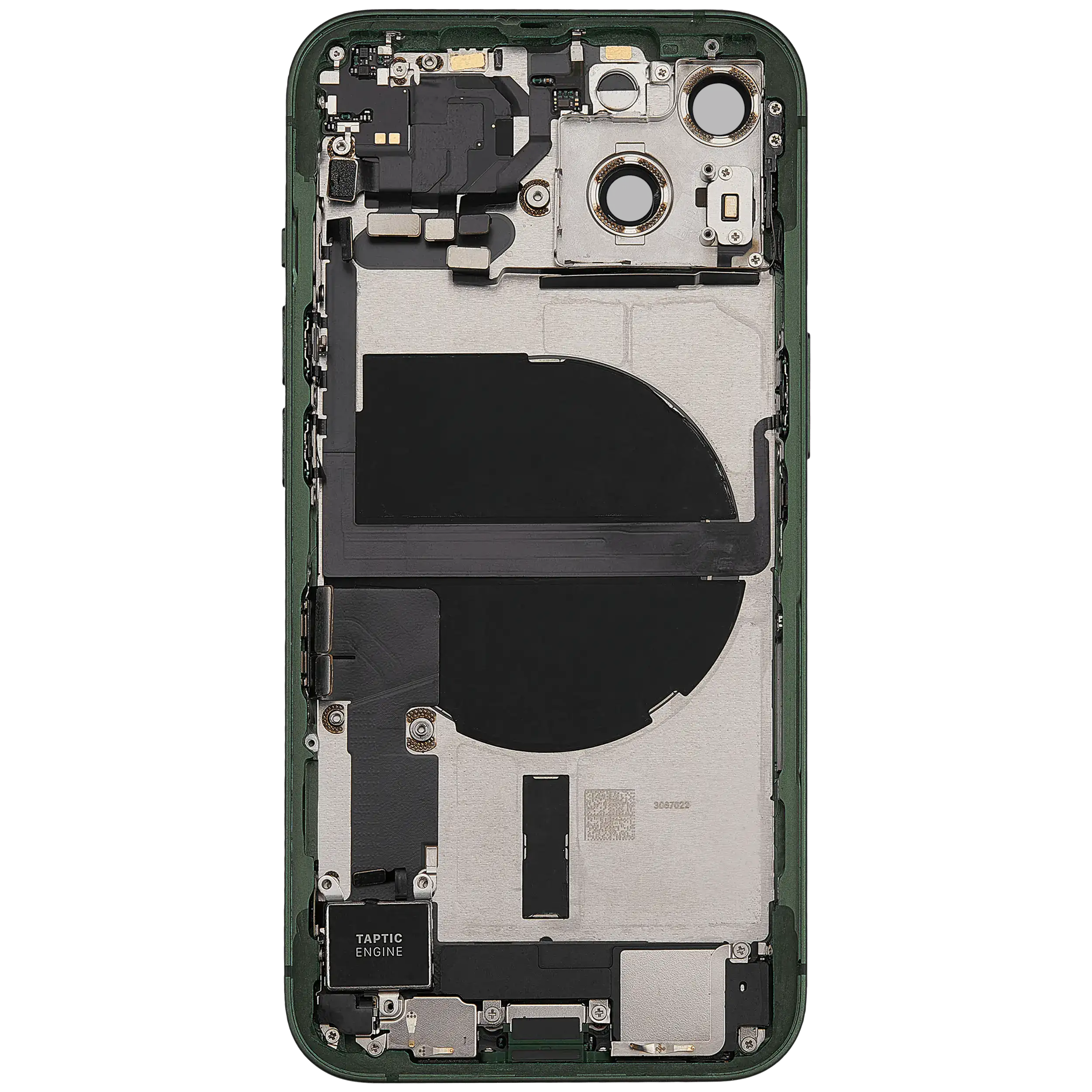 Original Apple-Ausbau B gebraucht – iPhone 13 US Version Backcover/Rahmen Grün