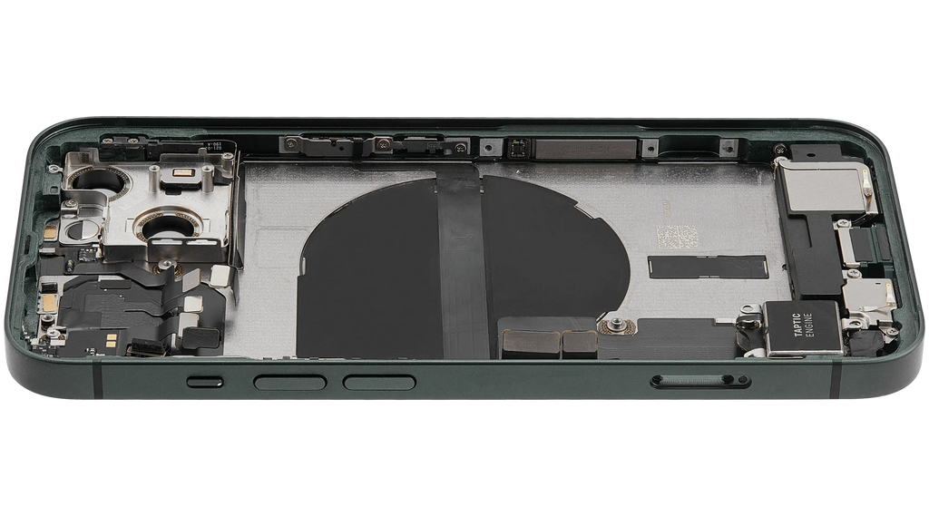 Original Apple-Ausbau B gebraucht – iPhone 13 US Version Backcover/Rahmen Grün