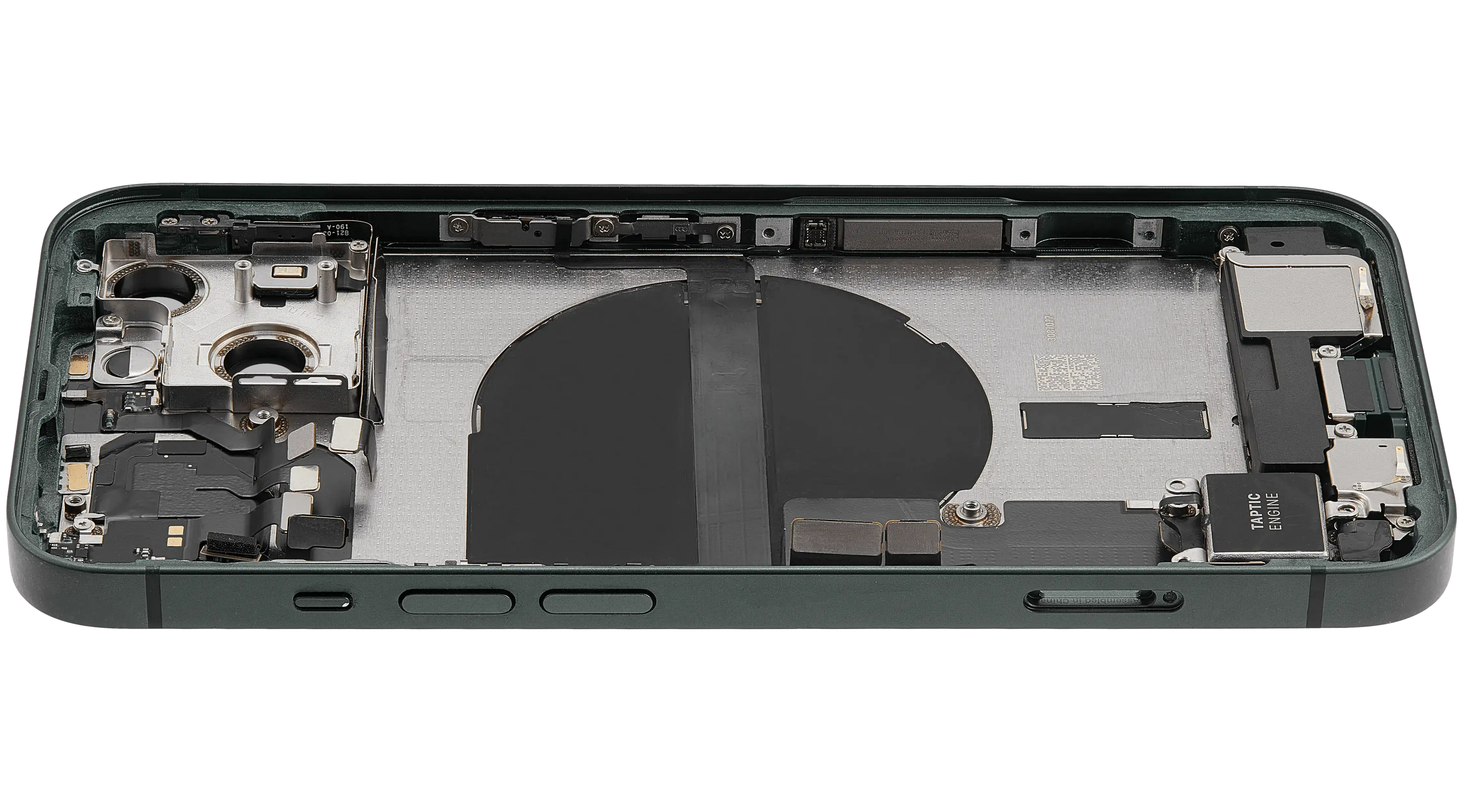 Original Apple-Ausbau B gebraucht – iPhone 13 US Version Backcover/Rahmen Grün