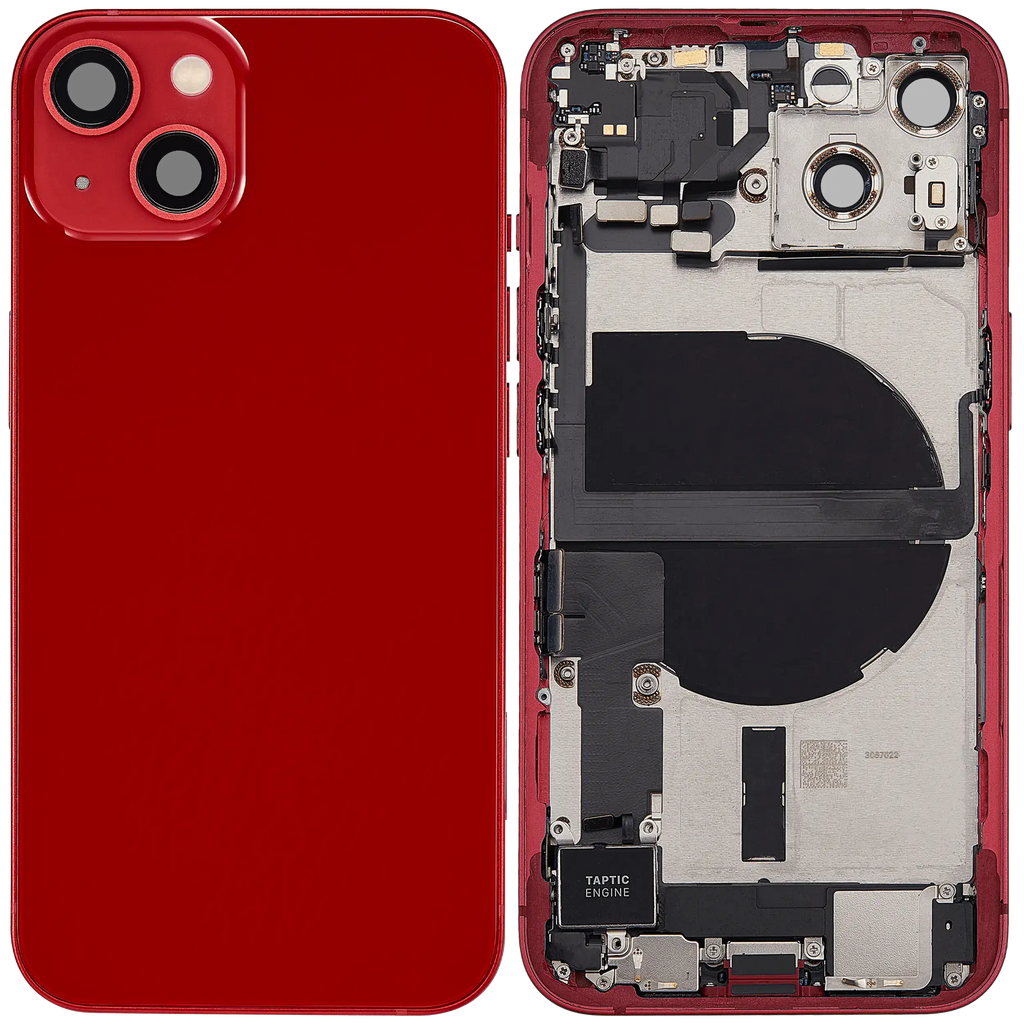 Original Apple-Ausbau B gebraucht – iPhone 13 US Version Backcover/Rahmen Rot