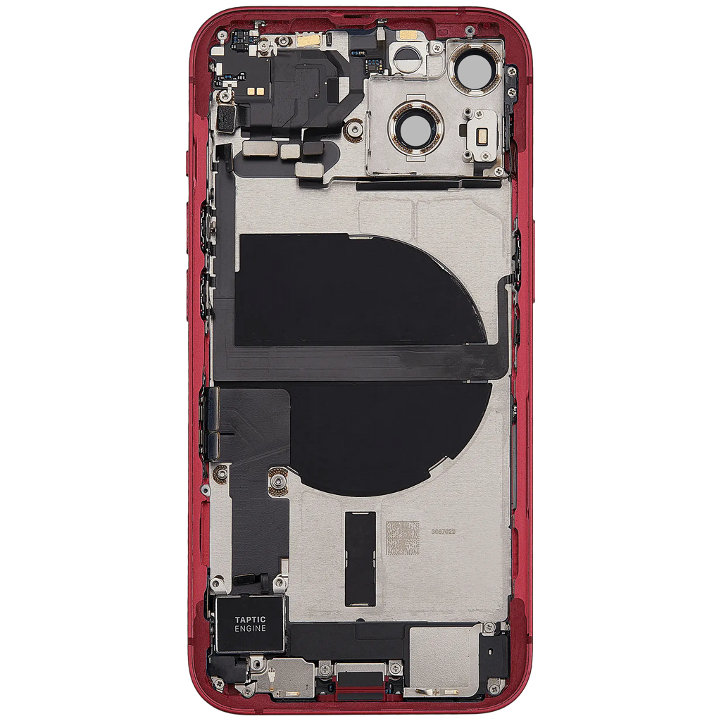Original Apple-Ausbau B gebraucht – iPhone 13 US Version Backcover/Rahmen Rot