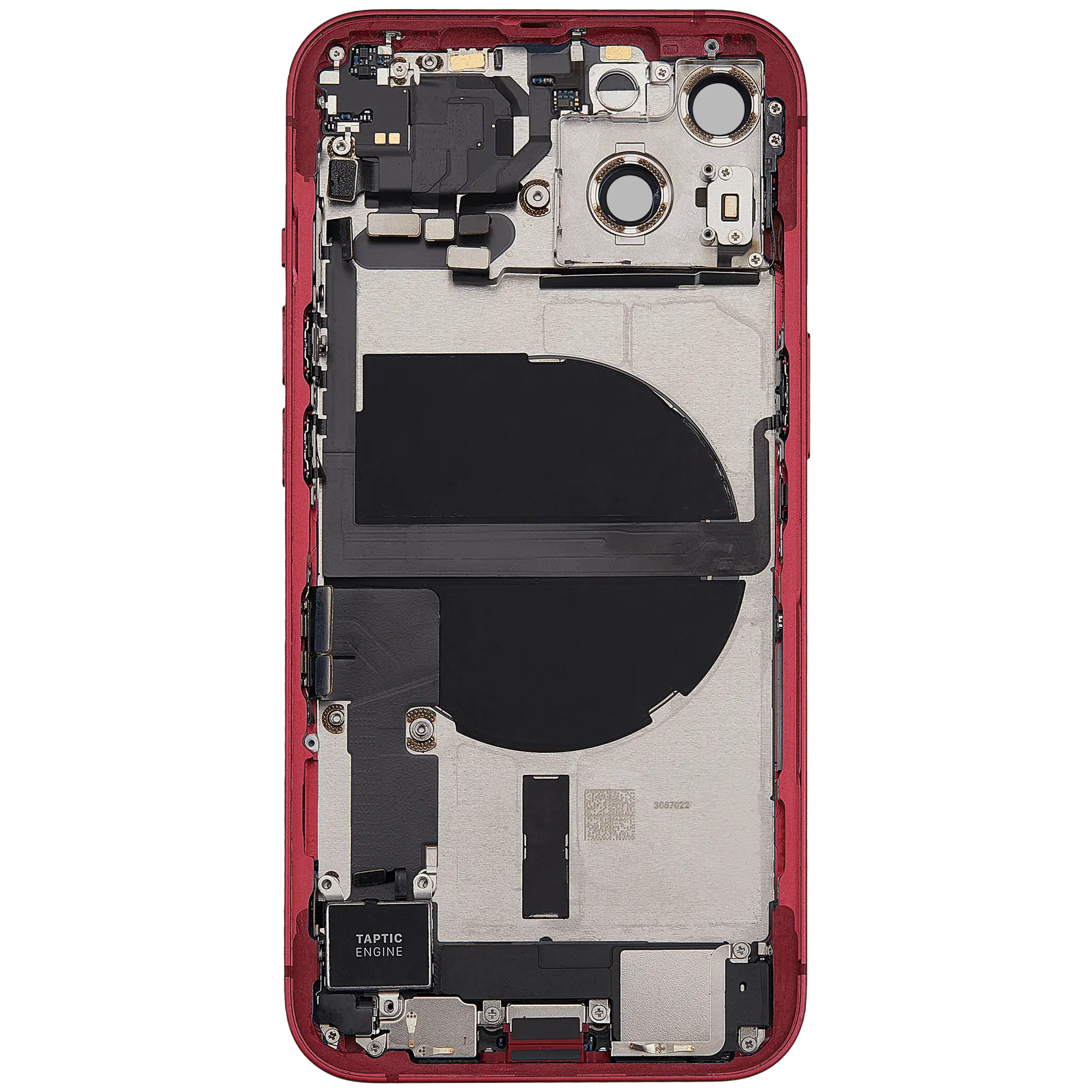 Original Apple-Ausbau B gebraucht – iPhone 13 US Version Backcover/Rahmen Rot