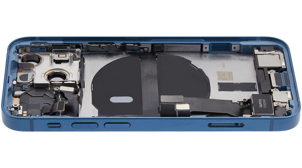 Original Apple-Ausbau B gebraucht – iPhone 13 Mini Backcover/Rahmen Blau